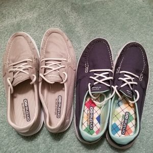 2 pair Skechers Boat Shoes Women Size 9.5